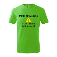 Mimo prevádzku prosím, použite iný bankomat