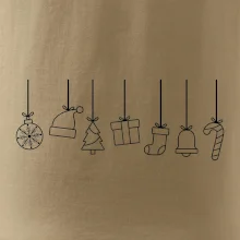 Rodinné vianočné tričká - Vianočné ozdoby na povrázku Rodinné vianočné tričká - Vianočné ozdoby na povrázku