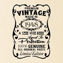 Vintage Etiketa - 1948