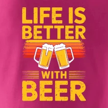 Life is better with beer - oranžové