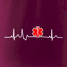EKG rescue červená hviezda