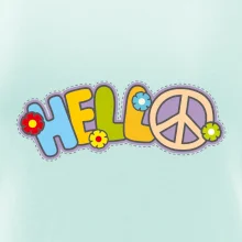 Hello hippie symbol