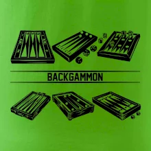 Backgammon čierny set