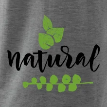 Natural - nápis v listoch