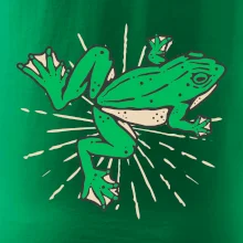 Žaba zelená kreslená