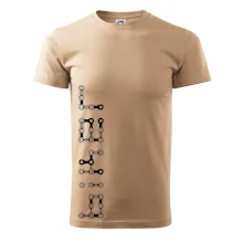 Biker nápis na výšku reťaz