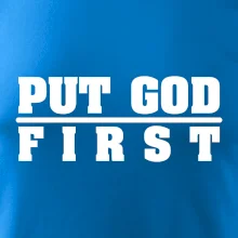 Put God first hrubý nápis