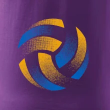 Volejbalová lopta raster farebný