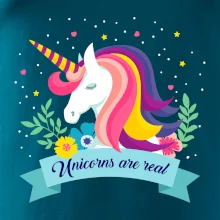 Unicorns are real dúhový Unicorns are real dúhový