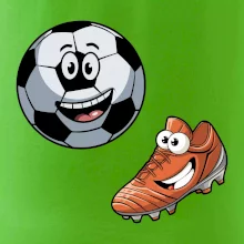 Parové tričko - Kopačka a lopta