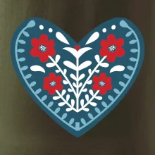 Folklór - srdce modré plné