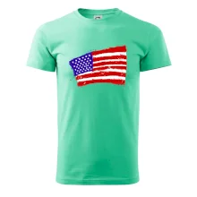 Americká vlajka ohnutá