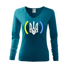 Ukrajina trojzubec s farbami Ukrajina trojzubec s farbami