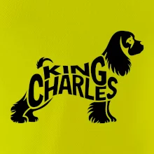 Kavalier king Charles španiel nápis v tele