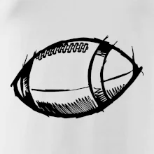 Americký futbal lopta skica