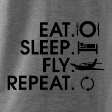 Eat sleep fly repeat