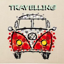 Traveling kreslené auto (lulu_art)