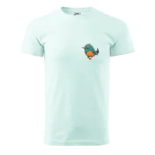 Vtáčik kreslený na prsníku