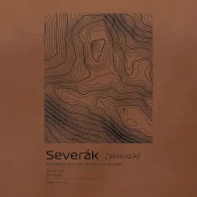 Severák - vrstevnice v obdĺžniku