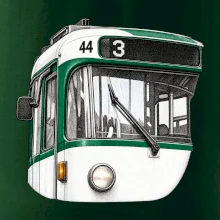 Detail čela T3R SLF tečkovaná perokresba