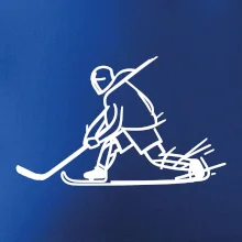 Kreslený hokejista tučnou fixkou Kreslený hokejista tučnou fixkou