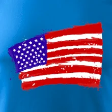 Americká vlajka ohnutá