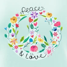 Peace and love symbol