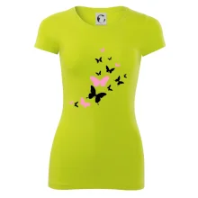 Motýle ružovo čierni