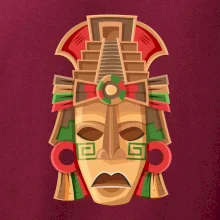 Mayové maska červené uši