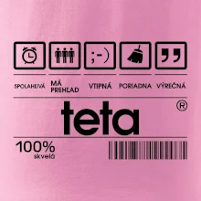 Čiarový kód - teta