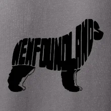 Novofundlandský pes - nápis v tele