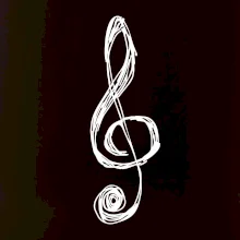 Husľový kľúč kreslený