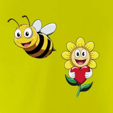 Parové tričko - Včela a kvetina Parové tričko - Včela a kvetina