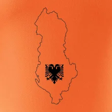 Albánsko obrys mapa