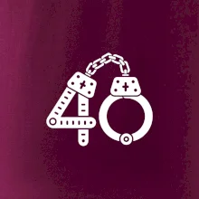 Narodeninové tričko pre policajta - putá 40