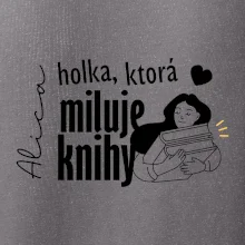 Čiernobiela holka, ktorá miluje knihy - holka - Vaše meno