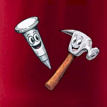 Parové tričko - Kladivo a klinec