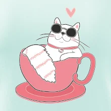 Hustá mačka v hrnčeku Hustá mačka v hrnčeku