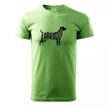 Labrador nápis v tele