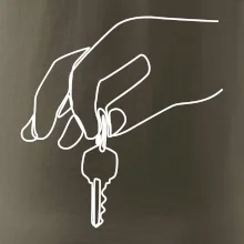 Kľúče a ruka jedným ťahom