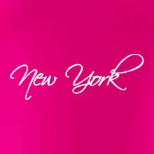 New York nápis písacím