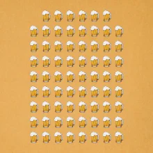 Narodeniny - 70x pivo