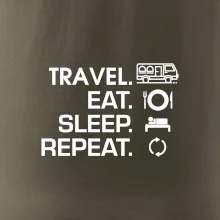 Eat sleep travel - Van
