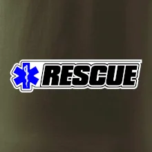 Záchranár rescue kríž modrý