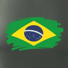 Brazília vlajka štetkou