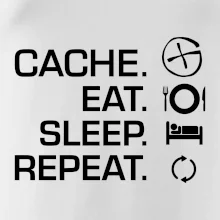 Eat sleep repeat Cache