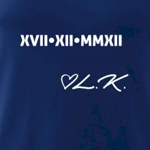 Dátum výročia a iniciály