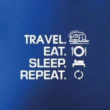 Eat sleep travel - Malý príves Eat sleep travel - Malý príves