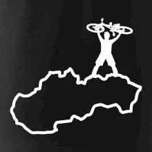 Mapa Slovenska - cyklista