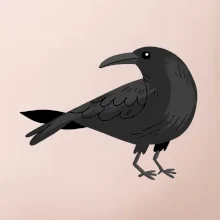 Vrana kreslená (studio-arte.cz)